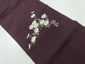 リサイクル　菊模様刺繍名古屋帯
